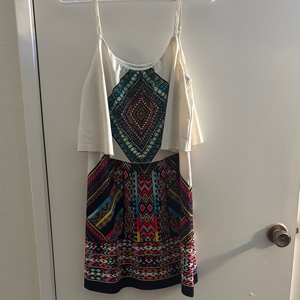 Charlotte Russe Cream mini dress